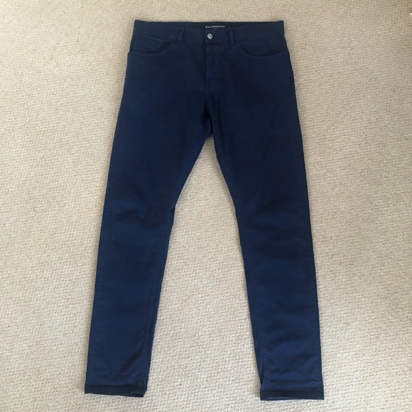 BALENCIAGA Navy Chinos, Size 32 - Picture 14 of 16